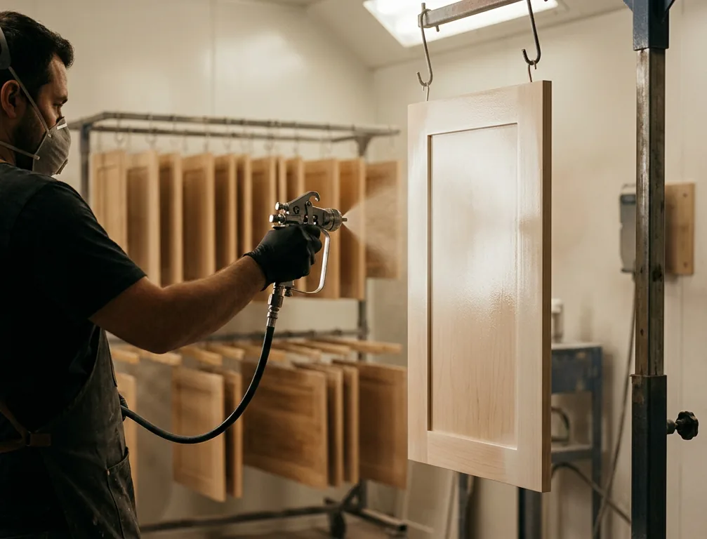 Sprayed in a controlled setting for a factory-level finish
